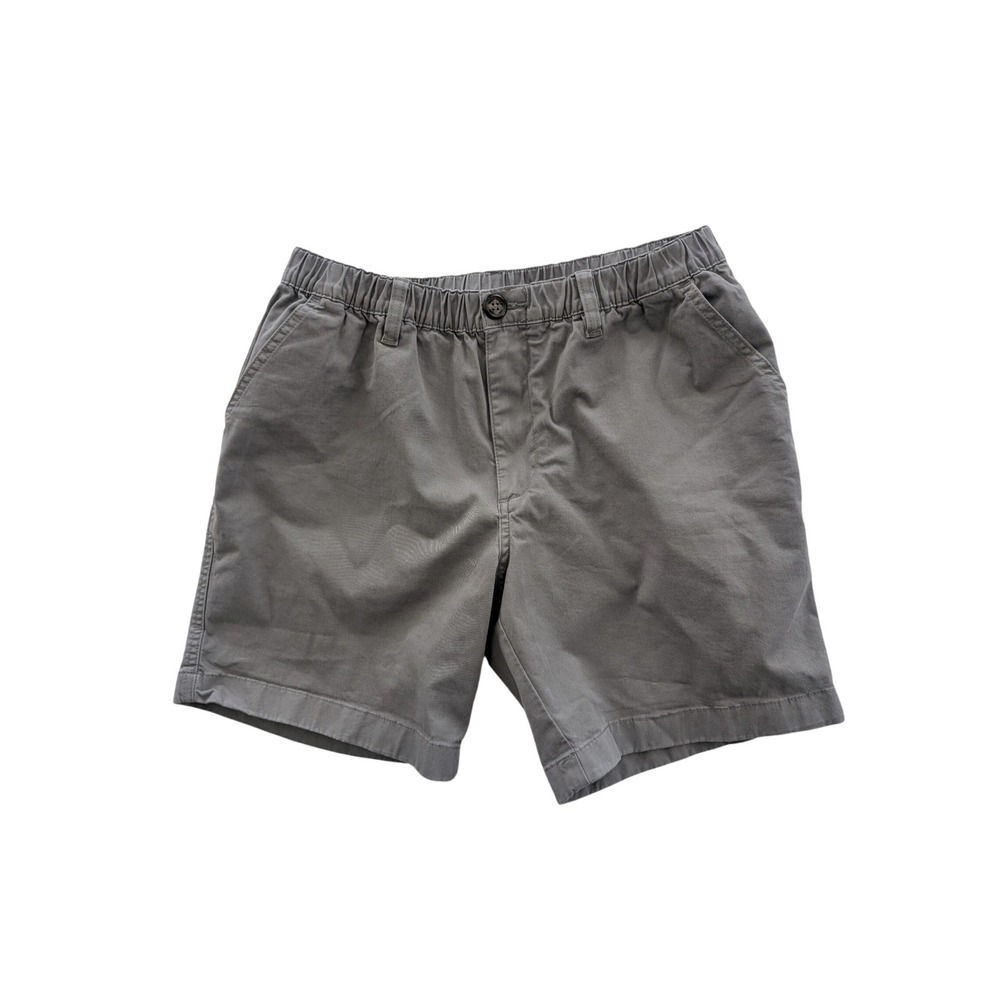 Chubbies Originals Gray Elastic Waist Stretch Cotton Shorts Womens Medium